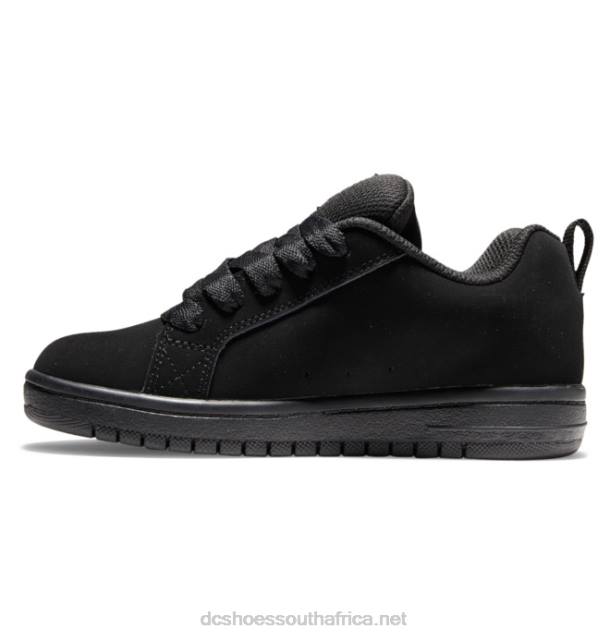 Black/Flames PR2L535 DC Shoes Kids' Court Graffik Shoes