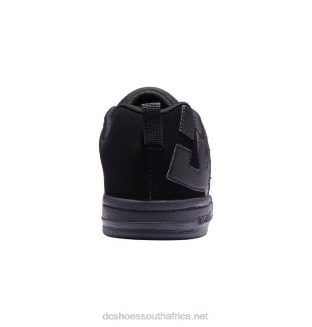 Black PR2L538 DC Shoes Kids' Court Graffik Shoes