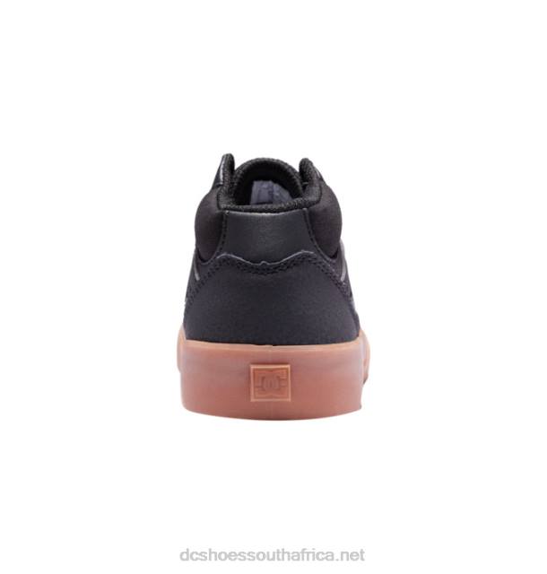Black/Gum PR2L515 DC Shoes Kids' Kalis Vulc MID Mid-Top Shoes