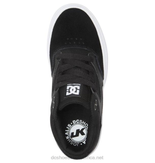 Black/White PR2L516 DC Shoes Kids' Kalis Vulc MID Mid-Top Shoes