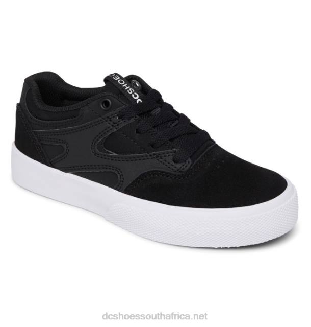 Black/White PR2L557 DC Shoes Kids' Kalis Vulc Shoes