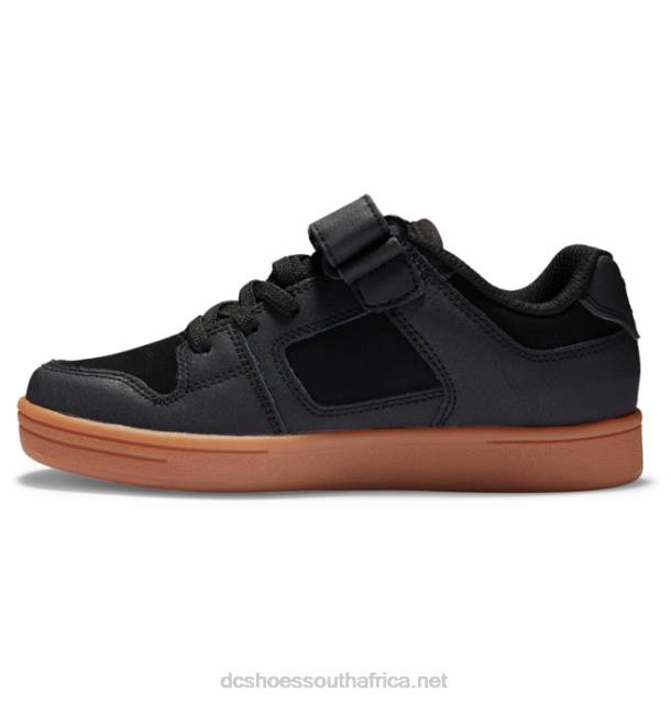 Black/White PR2L511 DC Shoes Kids' Manteca 4 Elastic Lace Shoes