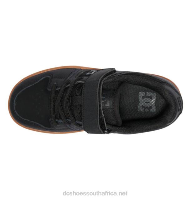 Black/White PR2L511 DC Shoes Kids' Manteca 4 Elastic Lace Shoes