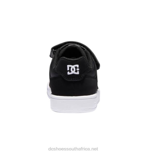 Black/White PR2L572 DC Shoes Kids' Manteca 4 Elastic Lace Shoes
