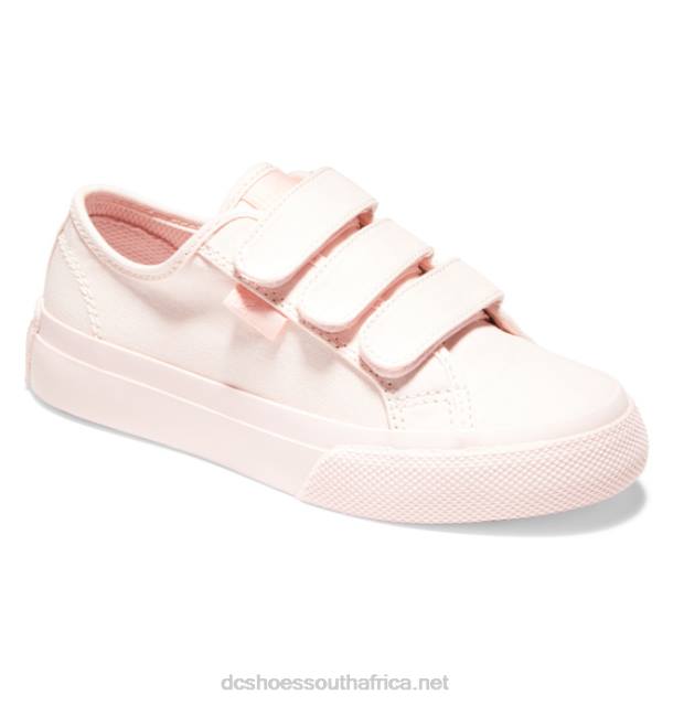 Light Pink PR2L512 DC Shoes Kids' Manual Velcro Shoes