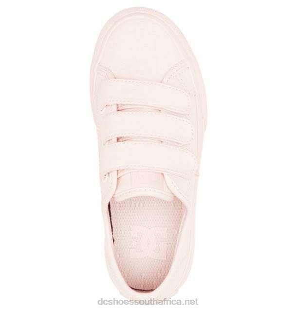 Light Pink PR2L512 DC Shoes Kids' Manual Velcro Shoes