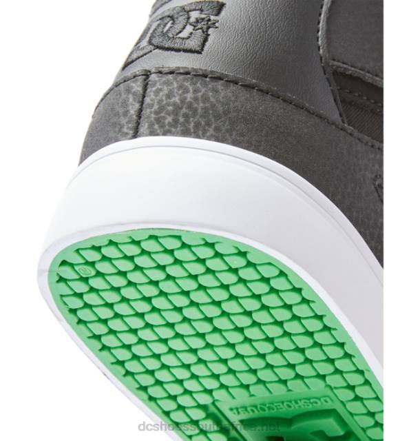 Black/Splatter PR2L526 DC Shoes Kids' Pure High Elastic Lace High-Top Shoes