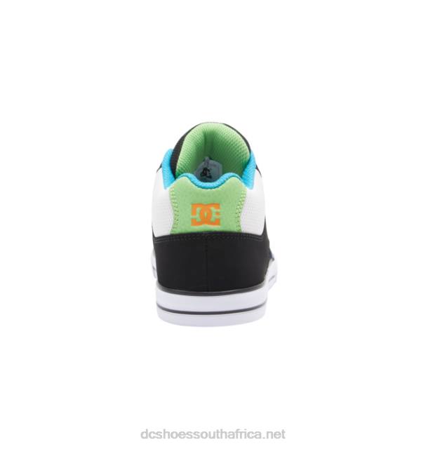 Black/White/Blue PR2L571 DC Shoes Kids' Pure MID Mid-Top Shoes