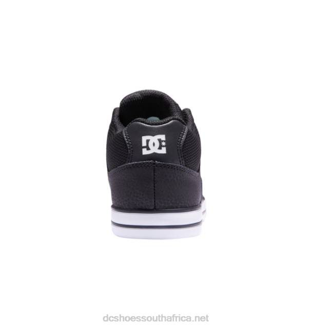 Black/White PR2L556 DC Shoes Kids' Pure MID Mid-Top Shoes