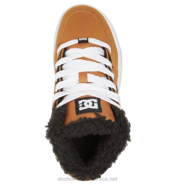Brown/Wheat PR2L520 DC Shoes Kids' Pure Winterized Shoes