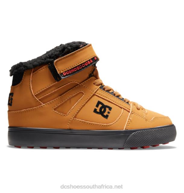 Wheat/Black PR2L510 DC Shoes Kids' Pure Winterized Shoes
