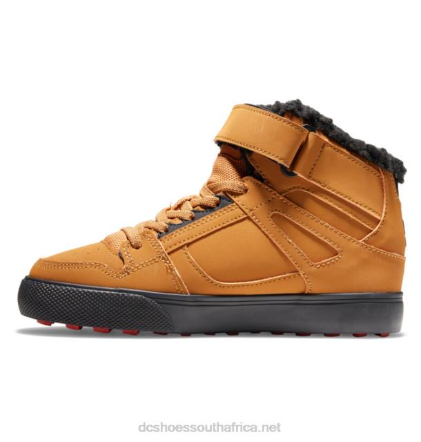 Wheat/Black PR2L510 DC Shoes Kids' Pure Winterized Shoes