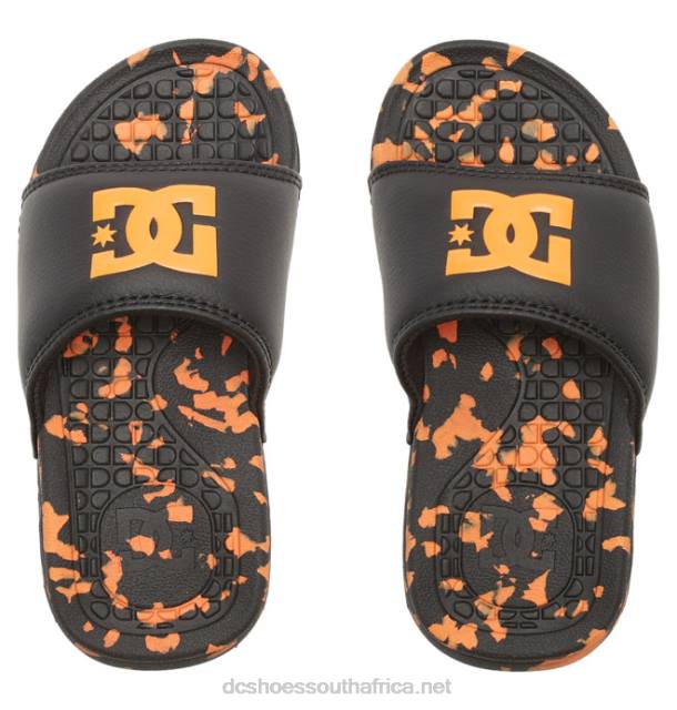 Black/Orange PR2L548 DC Shoes Bolsa - Sandals for Boys