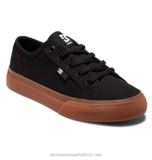 Black/Gum PR2L560 DC Shoes Kids' Manual Shoes