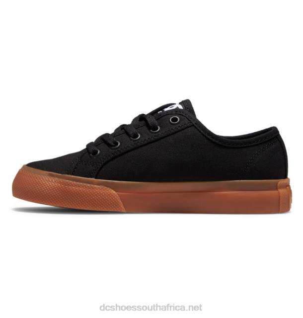 Black/Gum PR2L560 DC Shoes Kids' Manual Shoes