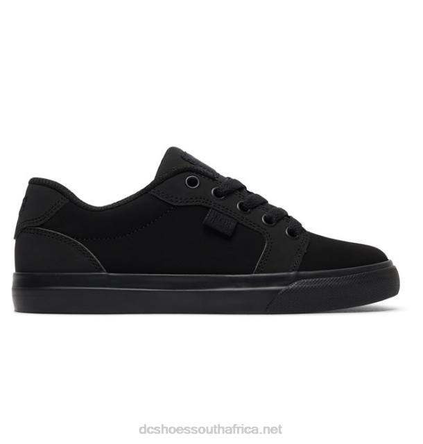 Black PR2L565 DC Shoes Kids' Anvil Shoes