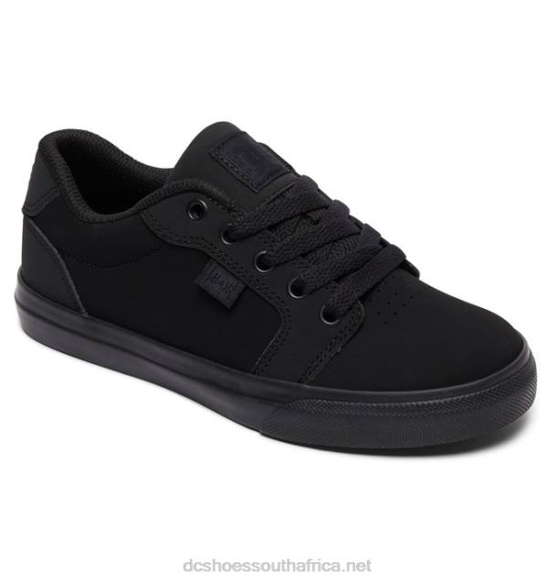 Black PR2L565 DC Shoes Kids' Anvil Shoes