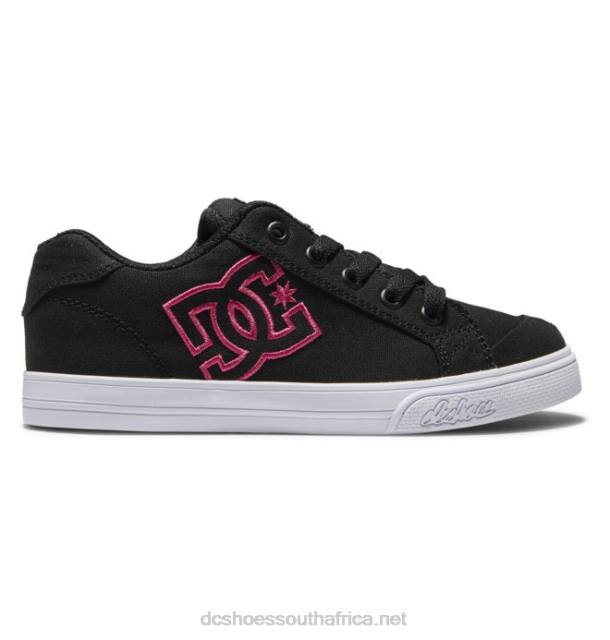 Black/Pink Stencil PR2L528 DC Shoes Kids' Chelsea Shoes
