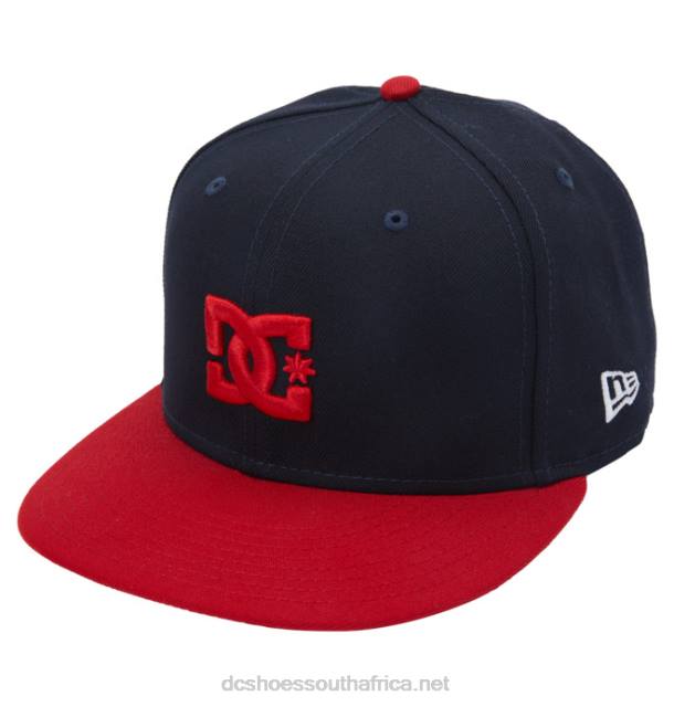 Navy/Red PR2L131 DC Shoes Men's Empire Fielder Snapback Hat