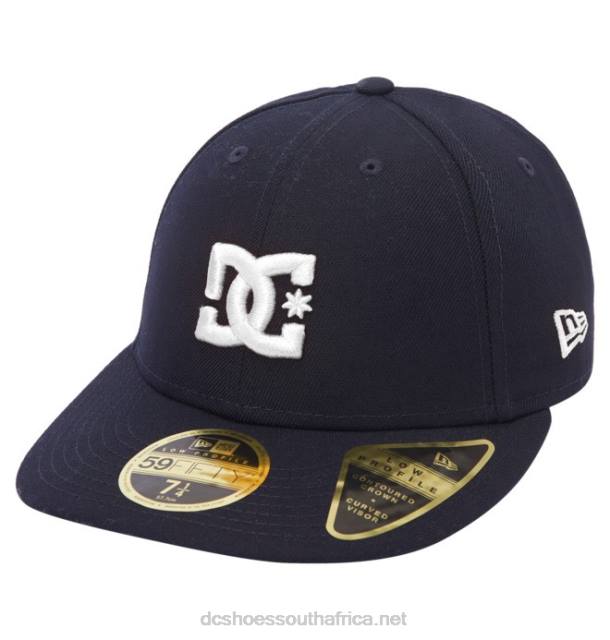 Navy/White PR2L431 DC Shoes Men's DC Lo Pro New Era Fitted Hat