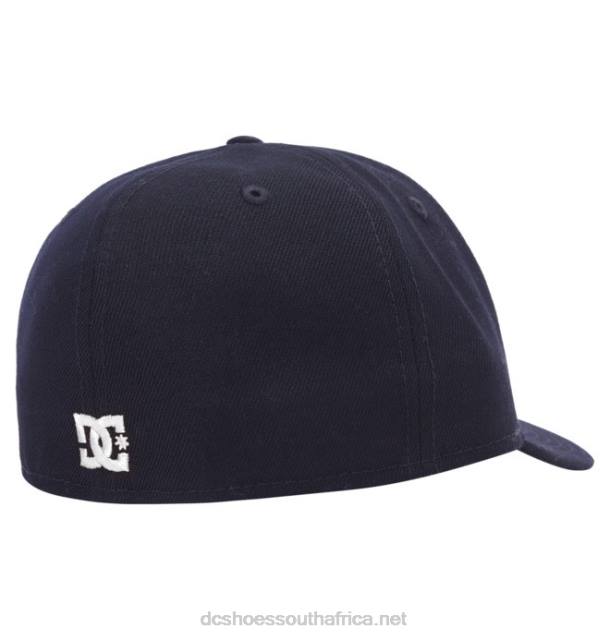 Navy/White PR2L431 DC Shoes Men's DC Lo Pro New Era Fitted Hat