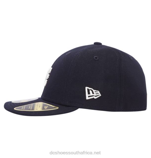 Navy/White PR2L431 DC Shoes Men's DC Lo Pro New Era Fitted Hat