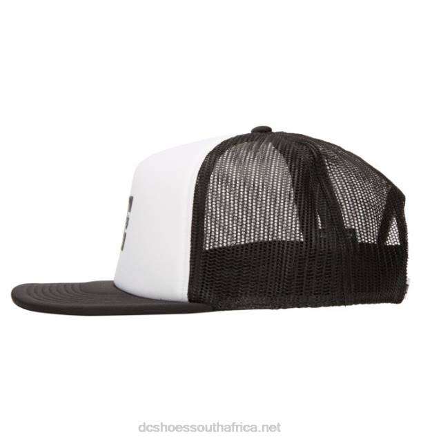 White/Black PR2L109 DC Shoes Men's Gas Station Trucker Hat