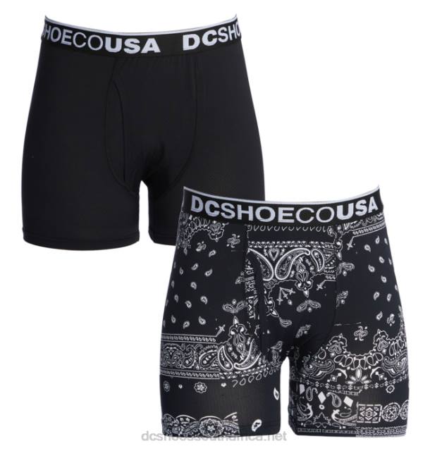 Bandana Black PR2L418 DC Shoes Men's The Performer 2-Pack Boxer Briefs