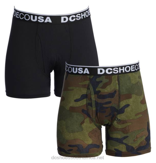 Dc Woodland Camo/Black PR2L421 DC Shoes Men's The Performer 2-Pack Boxer Briefs
