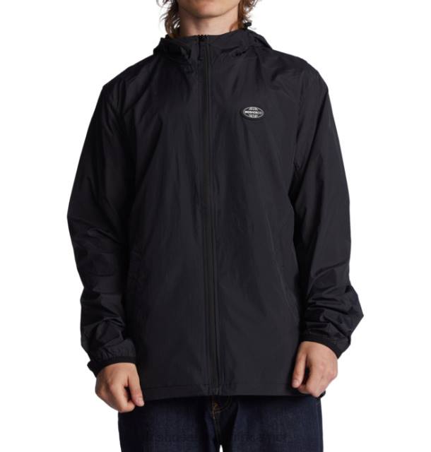 Black PR2L19 DC Shoes Men's Define Water-Resistant Windbreaker