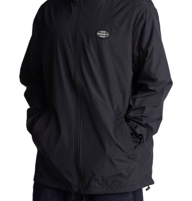 Black PR2L19 DC Shoes Men's Define Water-Resistant Windbreaker