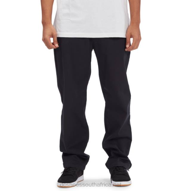 Black PR2L99 DC Shoes Men's Worker Relaxed Fit Chino Pants