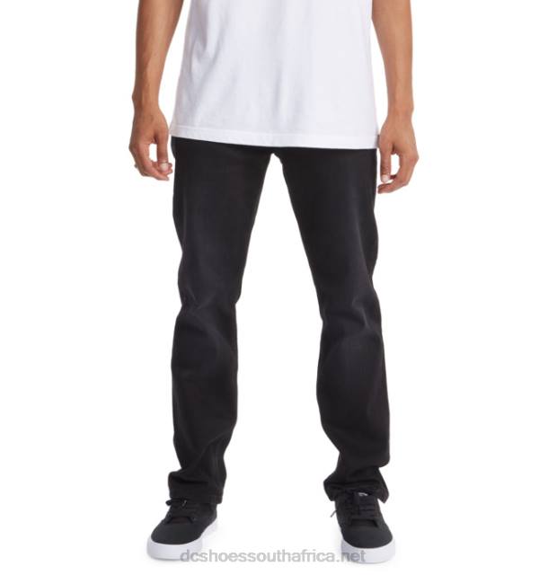 Black Wash PR2L156 DC Shoes Men's Worker Straight Fit Jeans