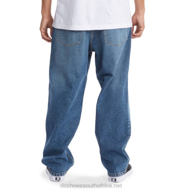 Medium Indigo PR2L83 DC Shoes Men's Worker Baggy Jeans