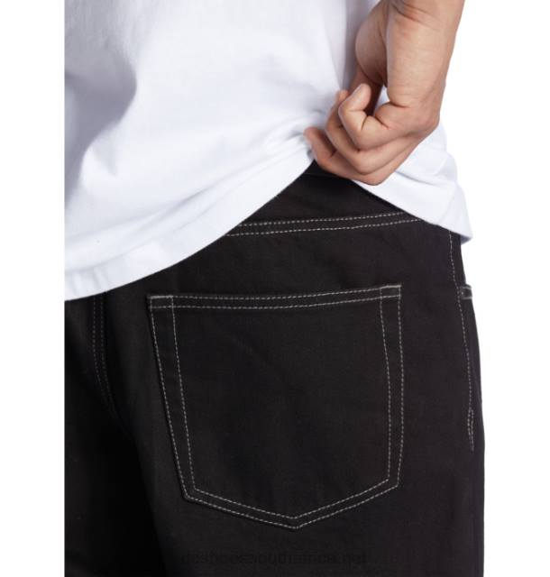 Raw Black PR2L54 DC Shoes Men's Worker Baggy Fit Jeans