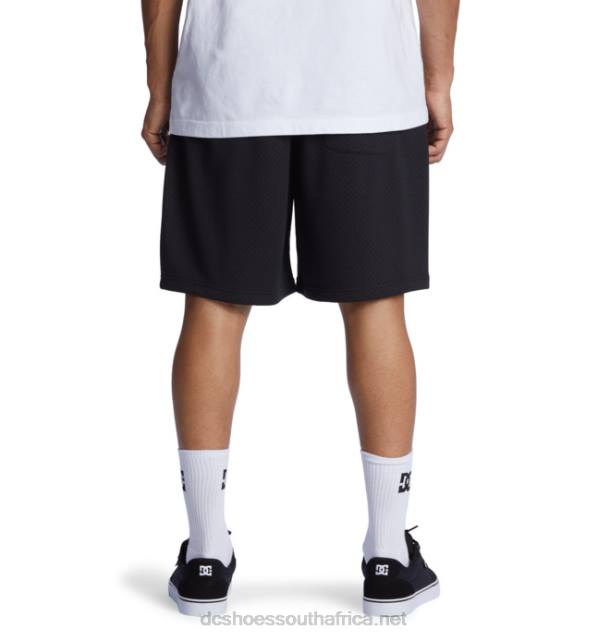 Black PR2L110 DC Shoes Men's Pastime Basketball Shorts