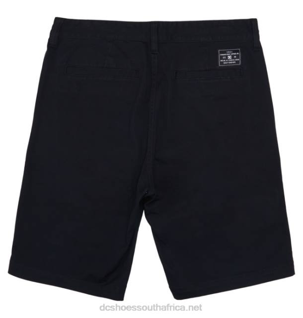 Black PR2L223 DC Shoes Men's Worker Relaxed Chino Shorts
