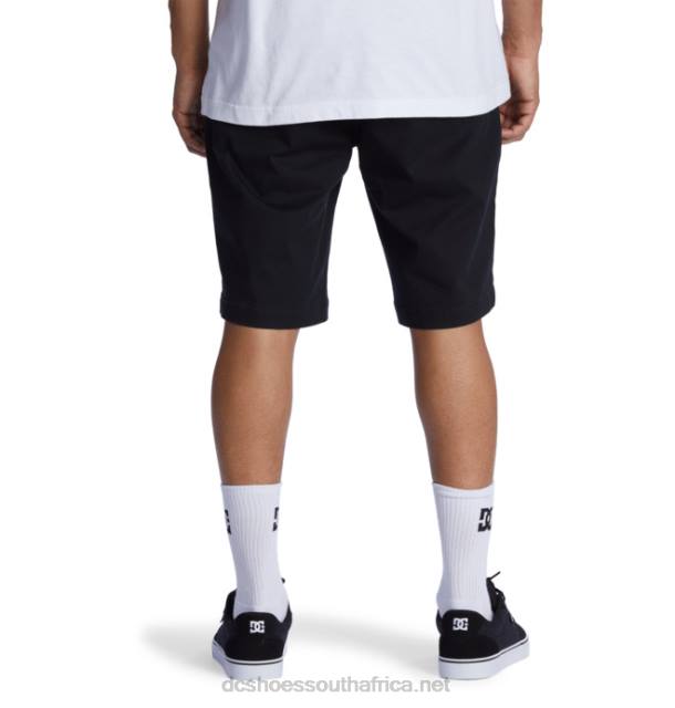 Black PR2L223 DC Shoes Men's Worker Relaxed Chino Shorts