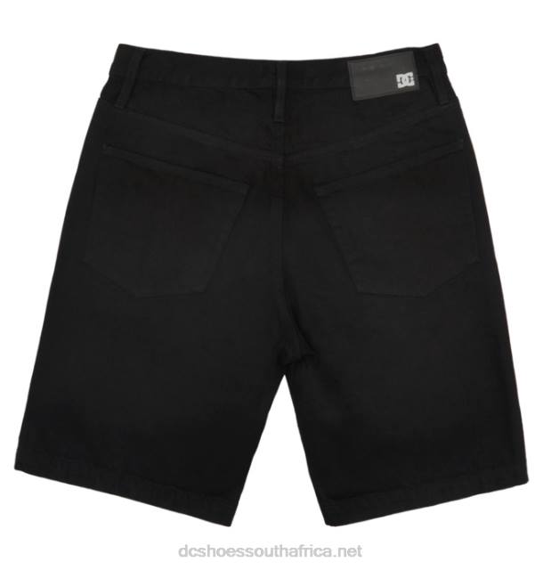 Black Wash PR2L126 DC Shoes Men's Worker Baggy Denim Shorts