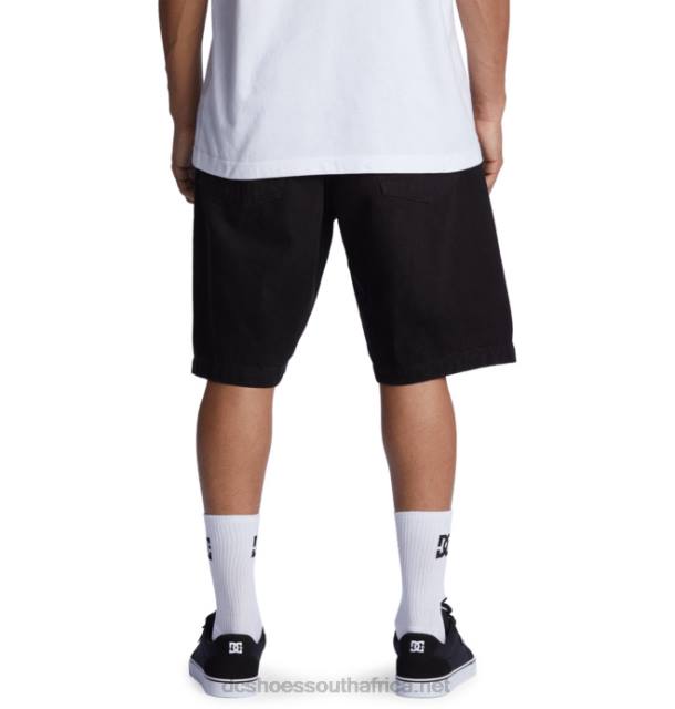 Black Wash PR2L126 DC Shoes Men's Worker Baggy Denim Shorts