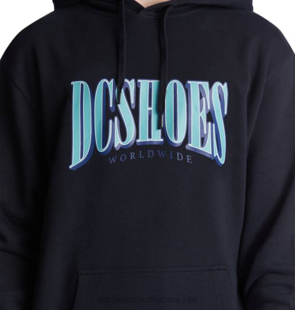 Black PR2L132 DC Shoes Men's Tall Stack Hoodie