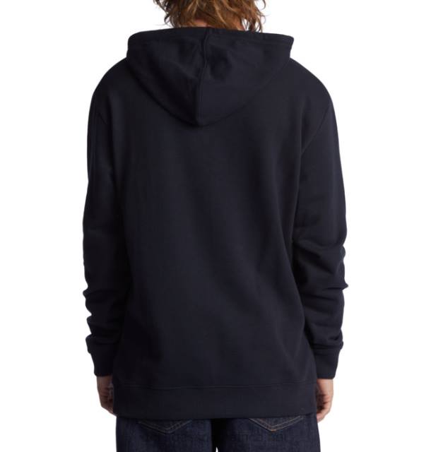 Black PR2L132 DC Shoes Men's Tall Stack Hoodie