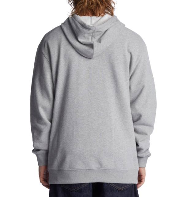 Heather Grey PR2L138 DC Shoes Men's DC Star Hoodie