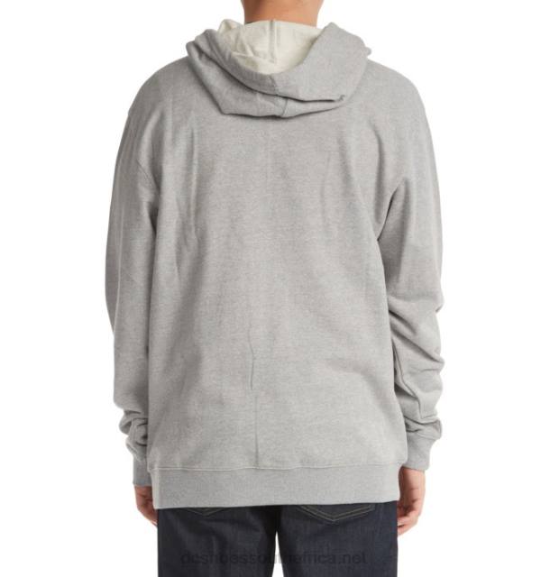 Heather Grey PR2L399 DC Shoes Men's DC Star Zip-Up Hoodie