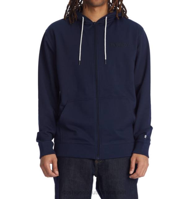 Navy Blazer PR2L397 DC Shoes Men's Riot 2 Zip-Up Hoodie