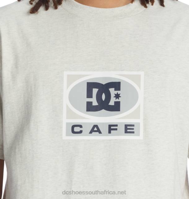 Ash Heather PR2L32 DC Shoes Men's Cafe x DC T-Shirt