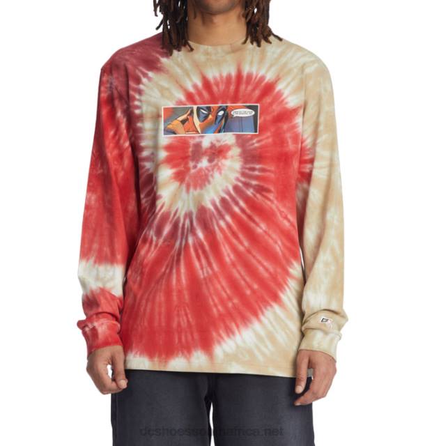 Assorted PR2L411 DC Shoes Men's Marvel Deadpool x DC Streets Long Sleeve T-Shirt