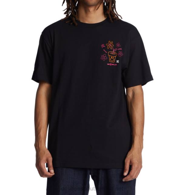 Black PR2L118 DC Shoes Men's Save Us T-Shirt