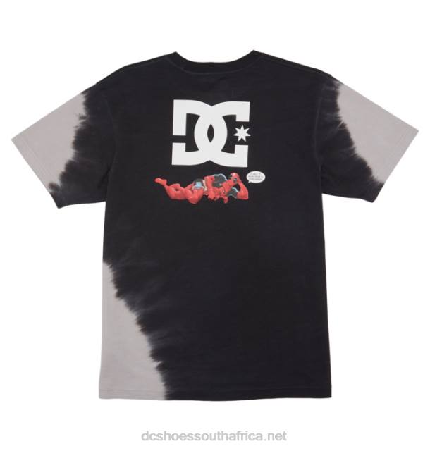 Black PR2L415 DC Shoes Men's Marvel Deadpool x DC Way Back T-Shirt