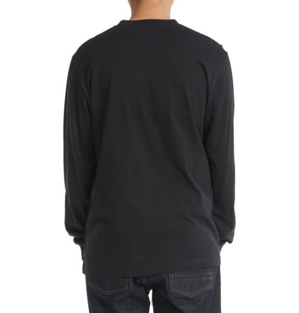 Black PR2L68 DC Shoes Men's DC Star Long Sleeve T-Shirt